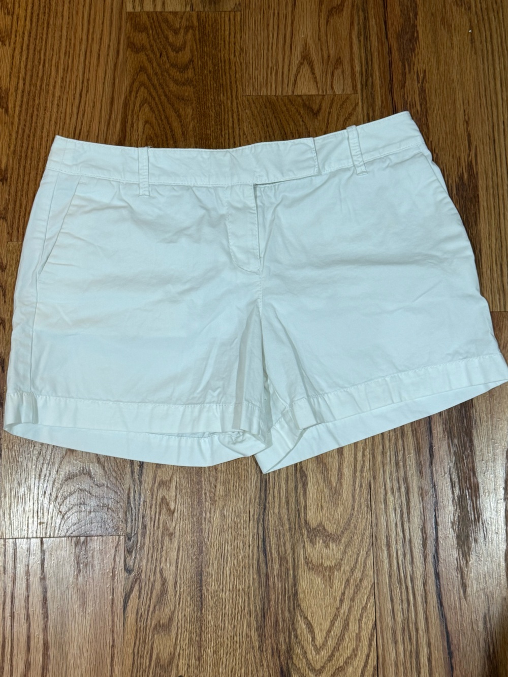 LOFT White Cotton Bermuda Shorts